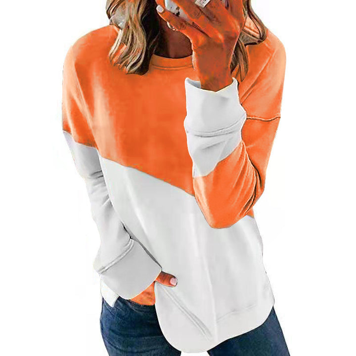 Dame Sweatshirt med modernt färgblocksdesign och avslappnad passform Mirla-Eva Jonsson