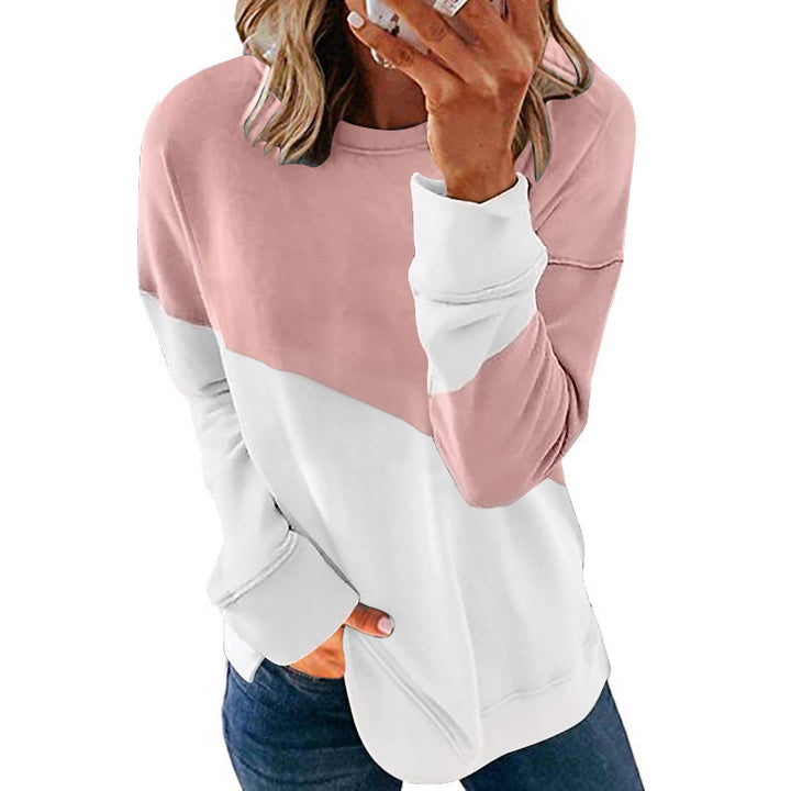 Dame Sweatshirt med modernt färgblocksdesign och avslappnad passform Mirla-Eva Jonsson