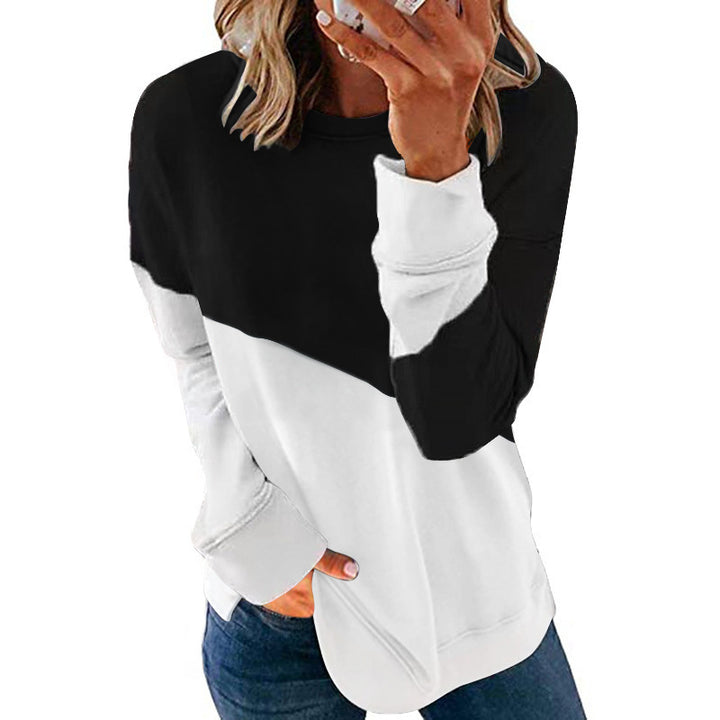 Dame Sweatshirt med modernt färgblocksdesign och avslappnad passform Mirla-Eva Jonsson