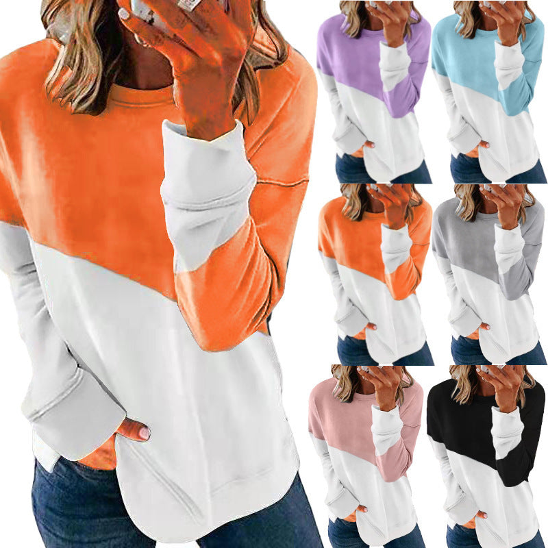 Dame Sweatshirt med modernt färgblocksdesign och avslappnad passform Mirla-Eva Jonsson