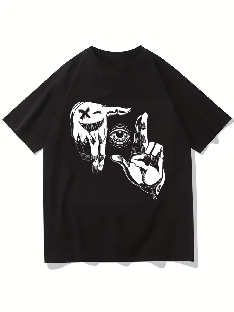 Dame T-Shirt med konstnärligt blommotiv och avslappnad passform Mirla-Eva Jonsson