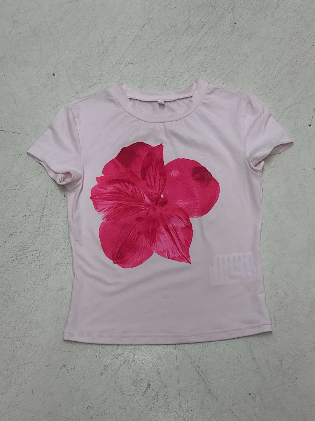Dame T-shirt med blommigt tryck Mirla-Eva Jonsson