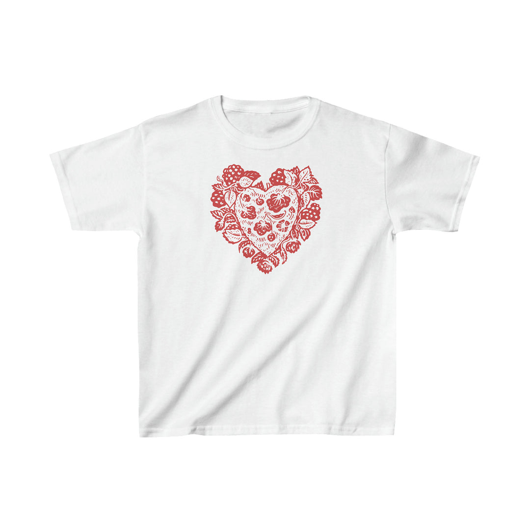 Dame T-shirt med dekorerat hjärtmotiv Mirla-Eva Jonsson