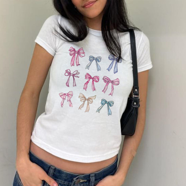 Dame T-shirt med dekorerat hjärtmotiv Mirla-Eva Jonsson