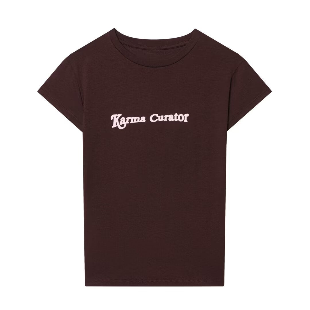 Dame T-shirt med inspirerande text Mirla-Eva Jonsson