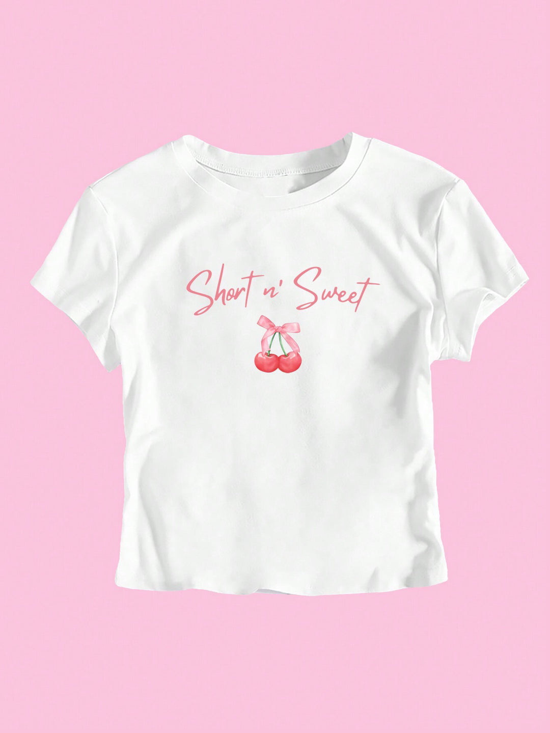 Dame T-shirt med konstnärligt uttalandetryck och figurnära passform Mirla-Eva Jonsson