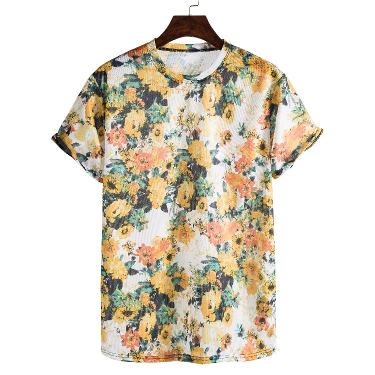Dame T-shirt med kreativ, etnisk tryck Mirla-Eva Jonsson