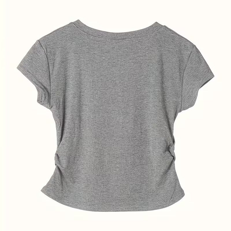 Dame T-shirt med kreativ kattmotiv och avslappnad passform Mirla-Eva Jonsson