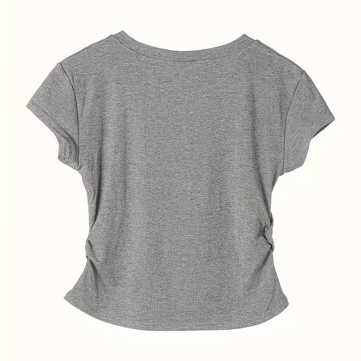 Dame T-shirt med kreativ kattmotiv och avslappnad passform Mirla-Eva Jonsson