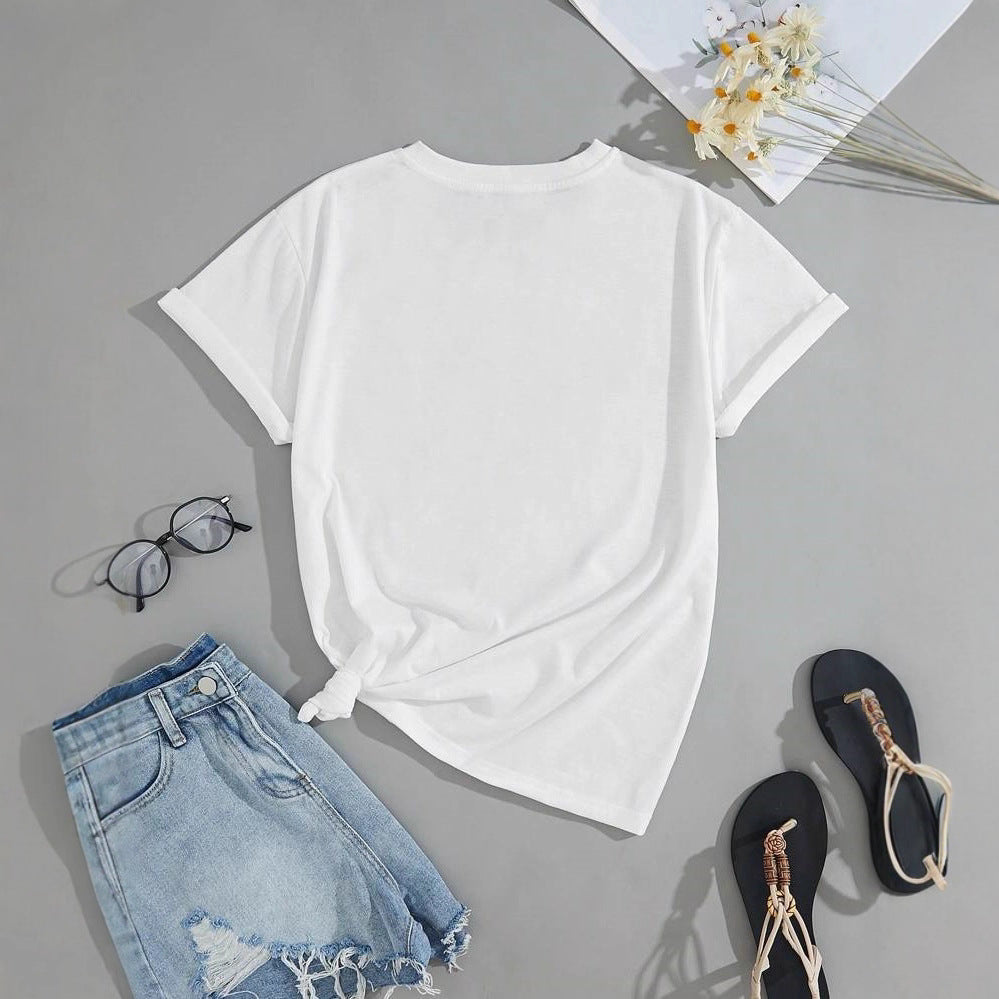 Dame T-shirt med kreativt streckkoddesign Mirla-Eva Jonsson