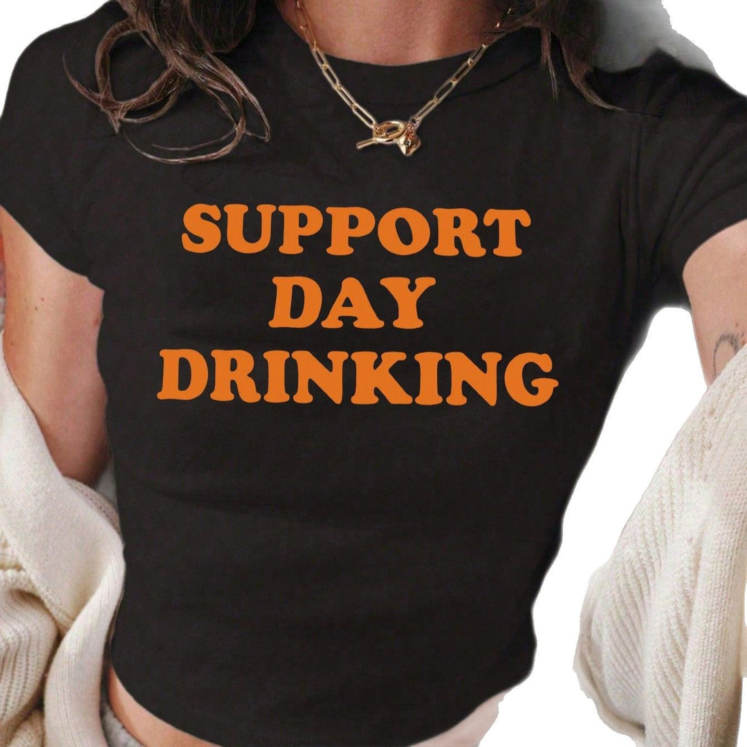 Dame T-shirt med lustig statementstryck Mirla-Eva Jonsson