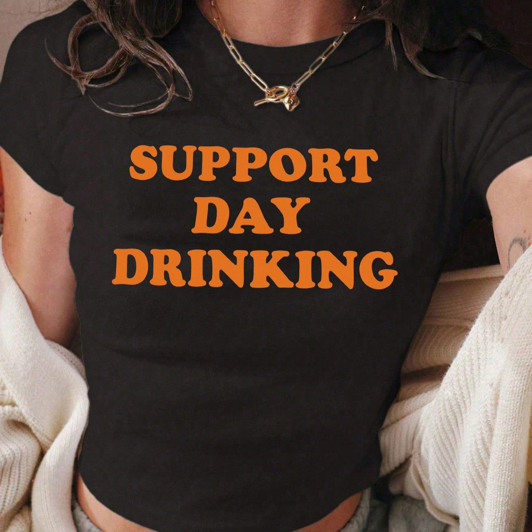 Dame T-shirt med lustig statementstryck Mirla-Eva Jonsson