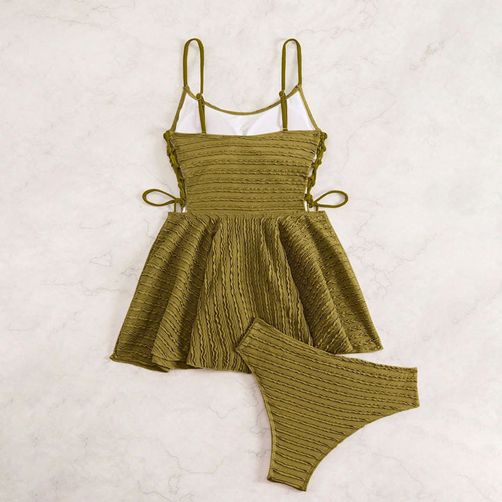Dame Tankini med elegant drapering Mirla-Eva Jonsson