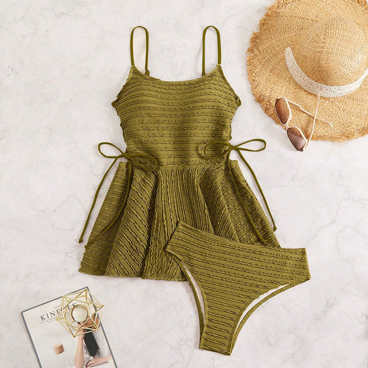 Dame Tankini med elegant drapering Mirla-Eva Jonsson