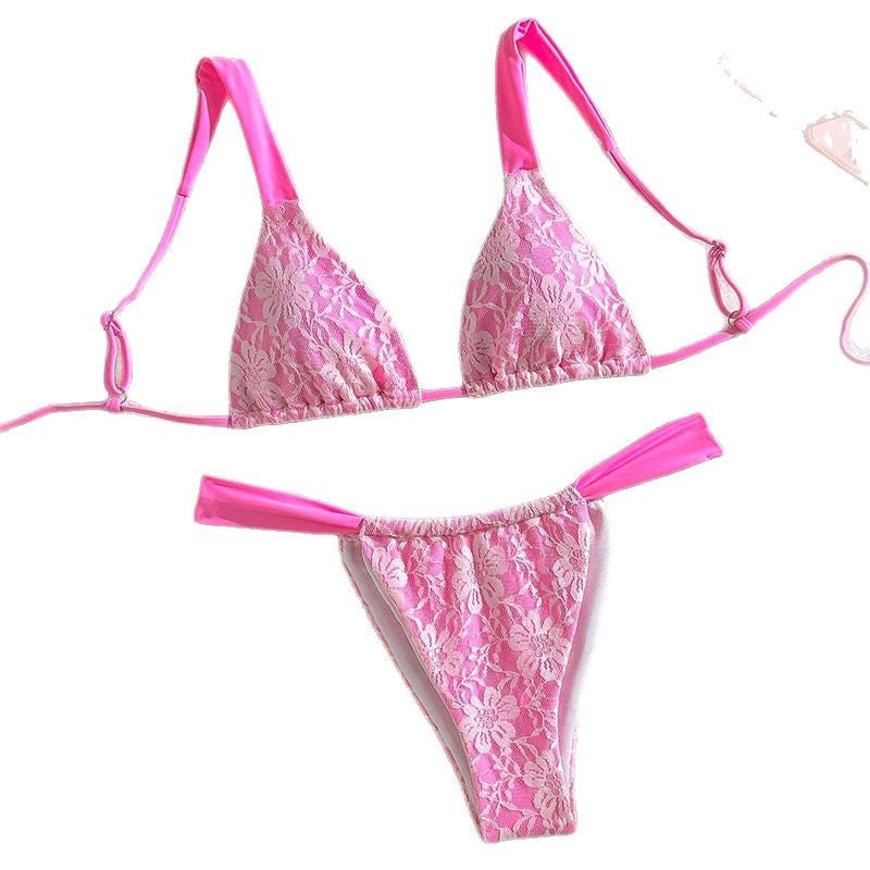 Dame Triangel-Bikini med eleganta spetsdetaljer Mirla-Eva Jonsson