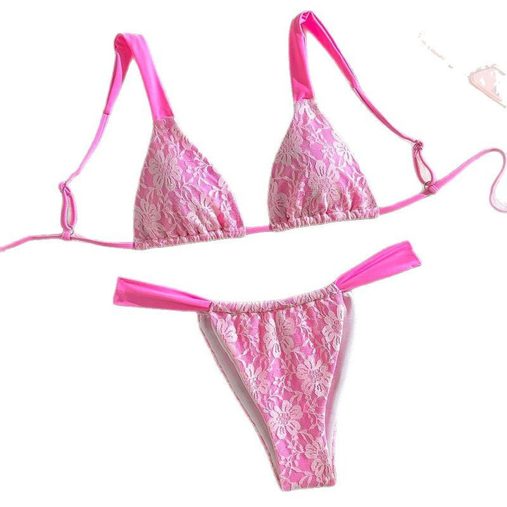 Dame Triangel-Bikini med eleganta spetsdetaljer Mirla-Eva Jonsson