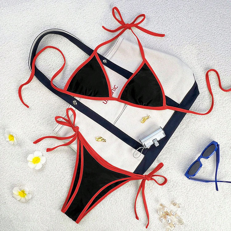 Dame Triangel-Bikini med lekfullt snördesign Mirla-Eva Jonsson