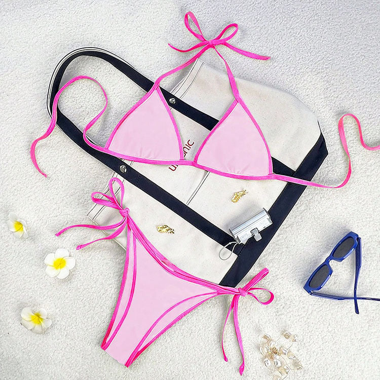 Dame Triangel-Bikini med lekfullt snördesign Mirla-Eva Jonsson