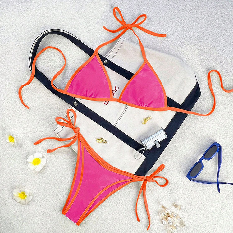 Dame Triangel-Bikini med lekfullt snördesign Mirla-Eva Jonsson
