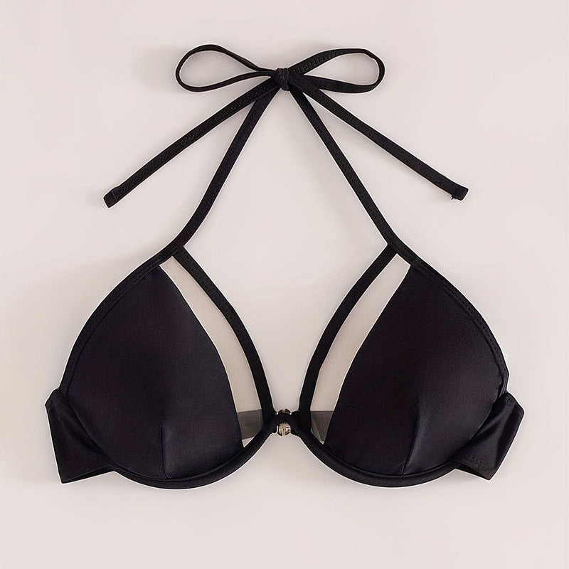 Dame Triangel-Bikini med transparenta insatser och elegant midja Mirla-Eva Jonsson