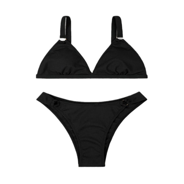 Dame Triangel-Bikini-set med elegant ringdetalj och justerbara axelband Mirla-Eva Jonsson