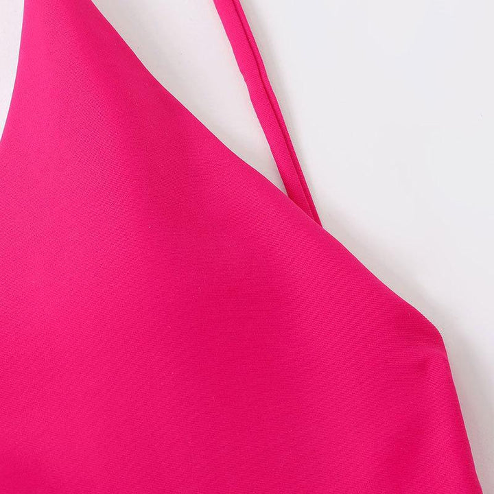 Dame V-neck baddräkt med smala band Mirla-Eva Jonsson