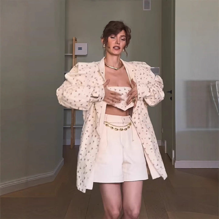 Dame Wickelkleid mit Oversize-Ärmeln Mirla-Eva Jonsson