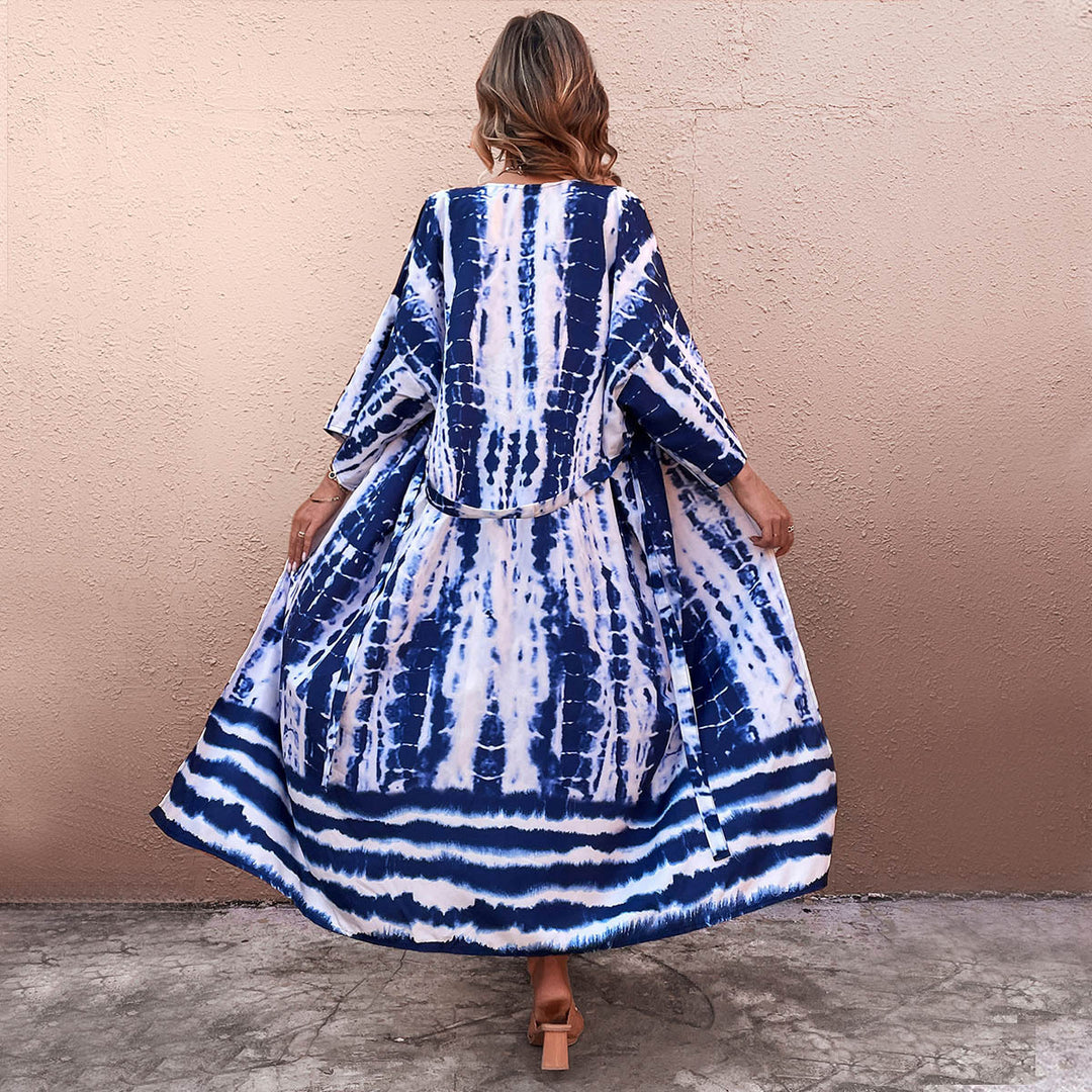 Dame Wrap Kimono Cover with practical tie belt Mirla-Eva Jonsson