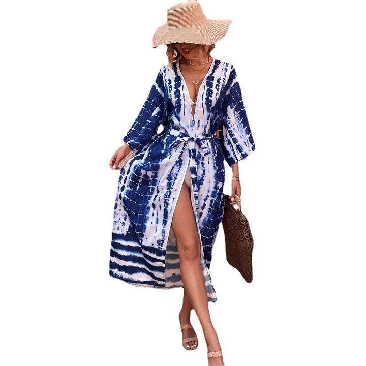 Dame Wrap Kimono Cover with practical tie belt Mirla-Eva Jonsson