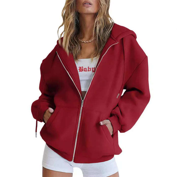 Dame Zip-Up Huva jacka Eva Jonsson-Eva Jonsson