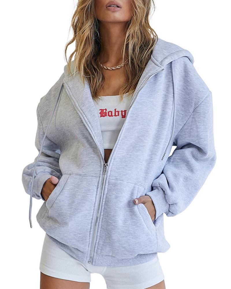 Dame Zip-Up Huva jacka Eva Jonsson-Eva Jonsson