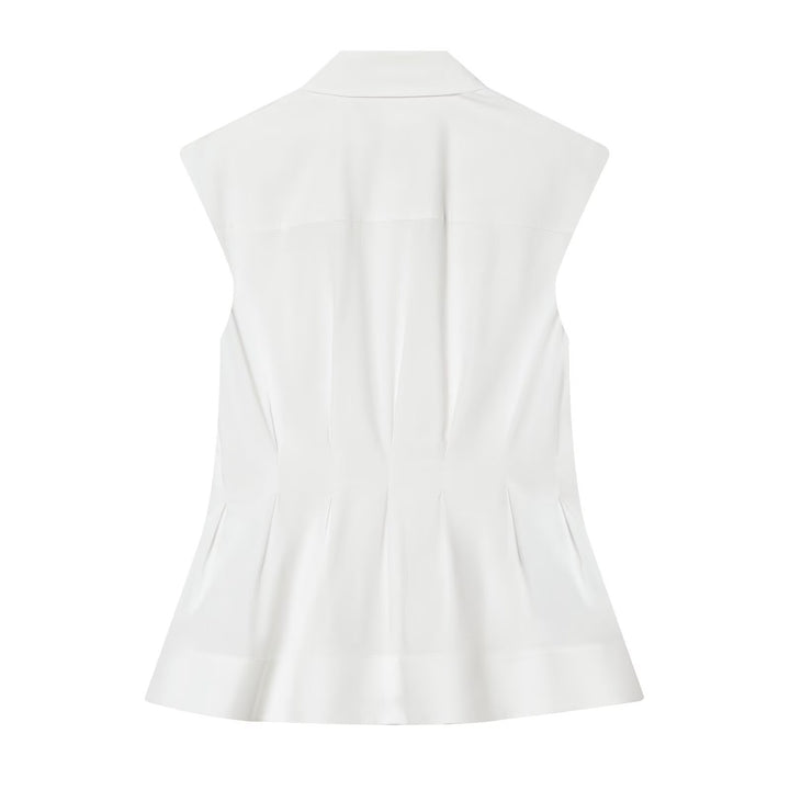 Dame ärmlös blus med modern snitt Mirla-Eva Jonsson