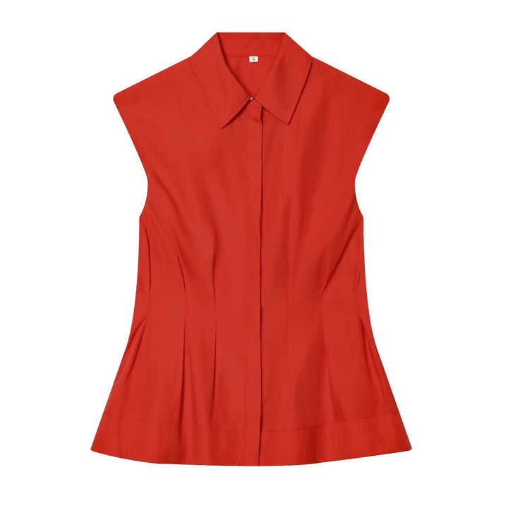 Dame ärmlös blus med modern snitt Mirla-Eva Jonsson