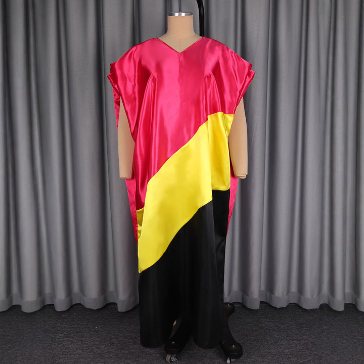 Dame asymmetrisk kaftan-klänning med voluminösa ärmar Mirla-Eva Jonsson