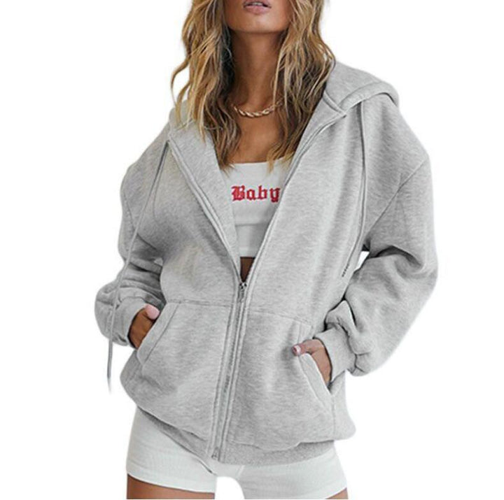 Dame avslappnad hoodie jacka med oversized skärning Eva Jonsson-Eva Jonsson