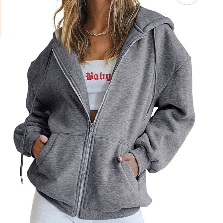 Dame avslappnad hoodie jacka med oversized skärning Eva Jonsson-Eva Jonsson