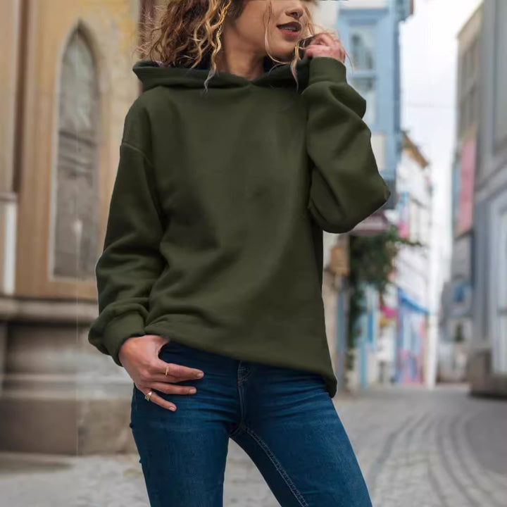 Dame avslappnad hoodie med bekväm passform och praktiska fickor Eva Jonsson-Eva Jonsson