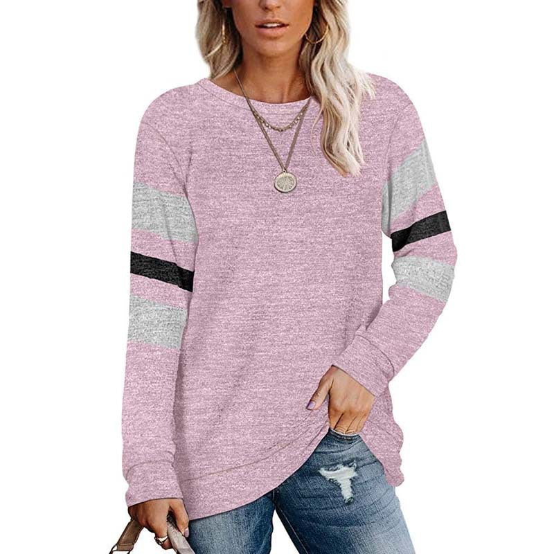 Dame avslappnad oversized tröja med sportiga randdetaljer Mirla-Eva Jonsson