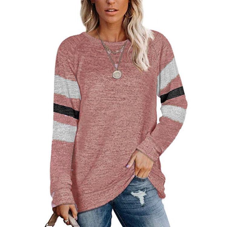Dame avslappnad oversized tröja med sportiga randdetaljer Mirla-Eva Jonsson