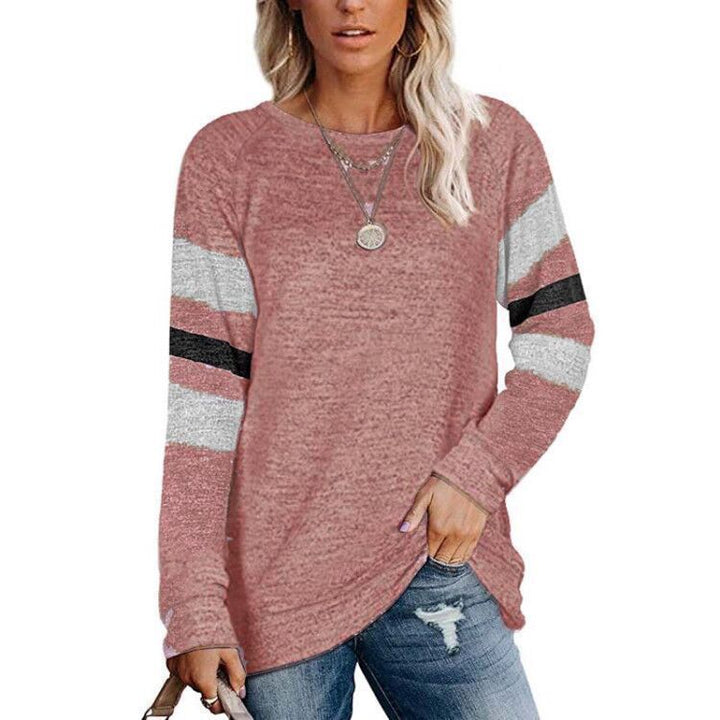 Dame avslappnad oversized tröja med sportiga randdetaljer Mirla-Eva Jonsson