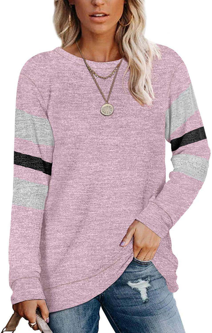 Dame avslappnad oversized tröja med sportiga randdetaljer Mirla-Eva Jonsson