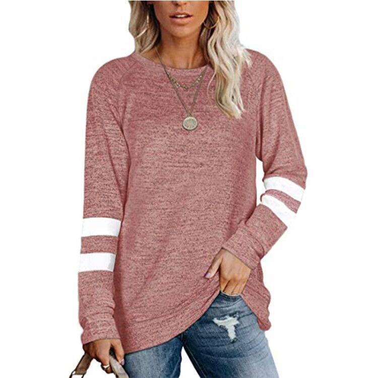 Dame avslappnad oversized tröja med sportiga randdetaljer Mirla-Eva Jonsson