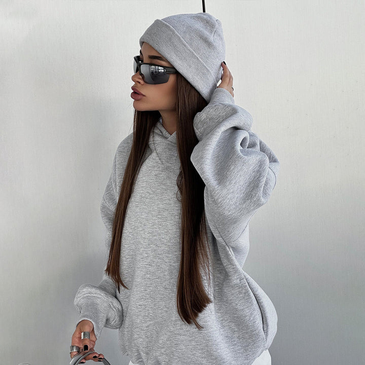 Dame avslappnad sweatshirt- och joggingbyxor-set Mirla-Eva Jonsson