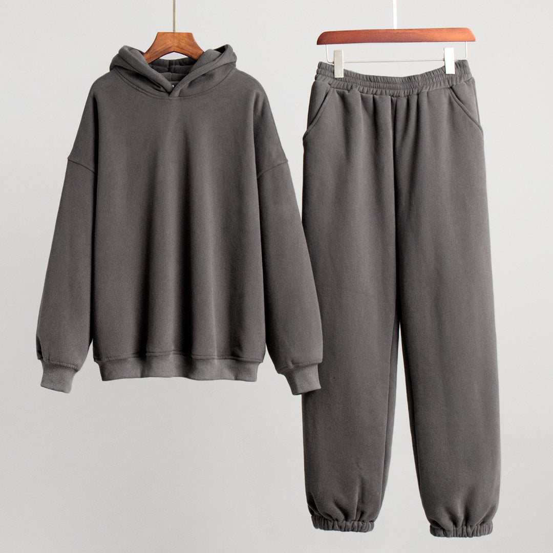 Dame avslappnad sweatshirt- och joggingbyxor-set Mirla-Eva Jonsson