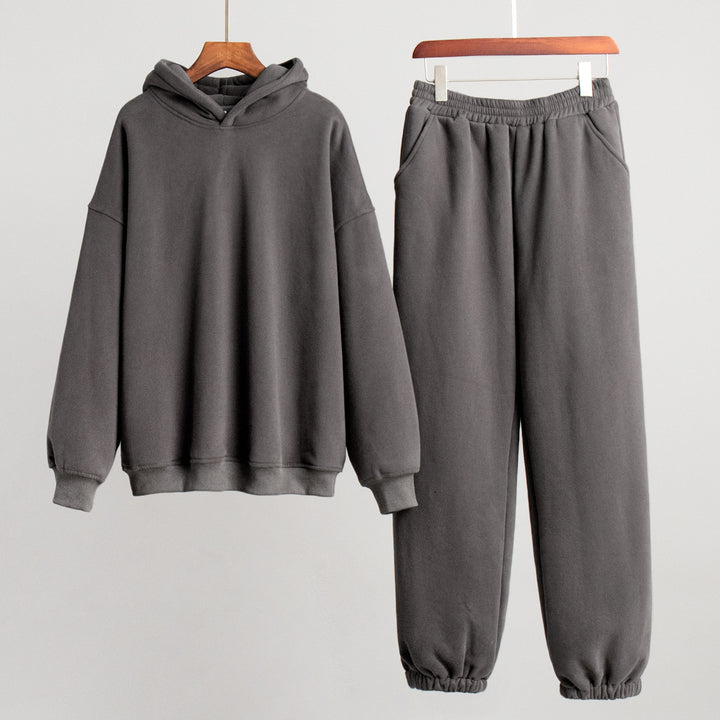 Dame avslappnad sweatshirt- och joggingbyxor-set Mirla-Eva Jonsson
