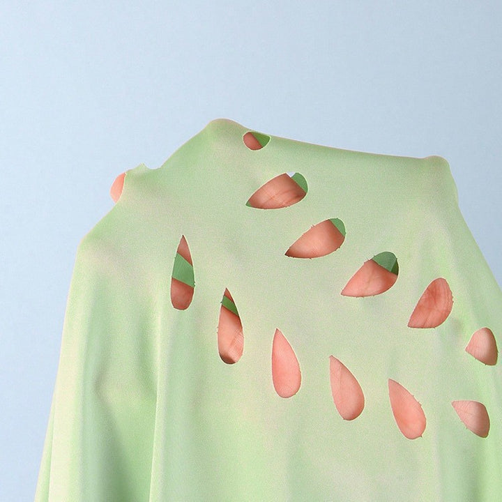 Dame baddräkt med elegant cut-out-design och matchande maxikjol Mirla-Eva Jonsson