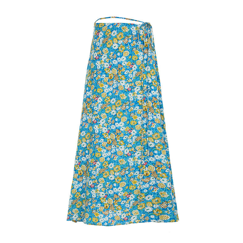 Dame bandeau-top med blommönster och flätad detalj Mirla-Eva Jonsson