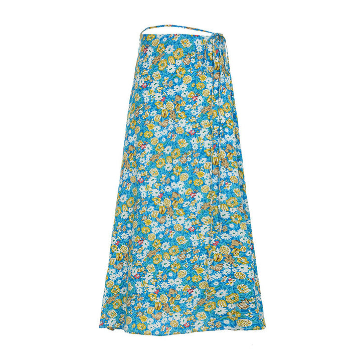 Dame bandeau-top med blommönster och flätad detalj Mirla-Eva Jonsson