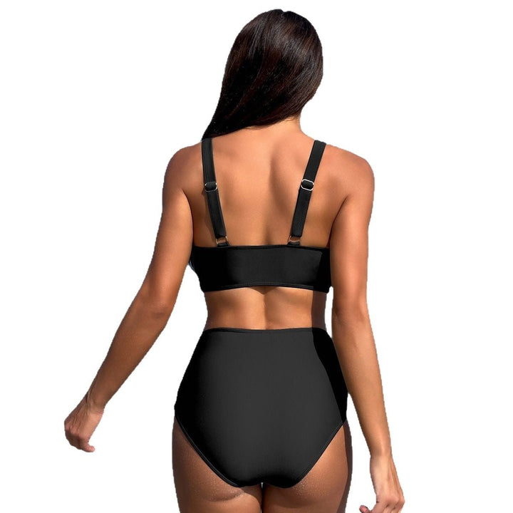 Dame bikini-set med hög midja och transparent detaljerbehandling Mirla-Eva Jonsson