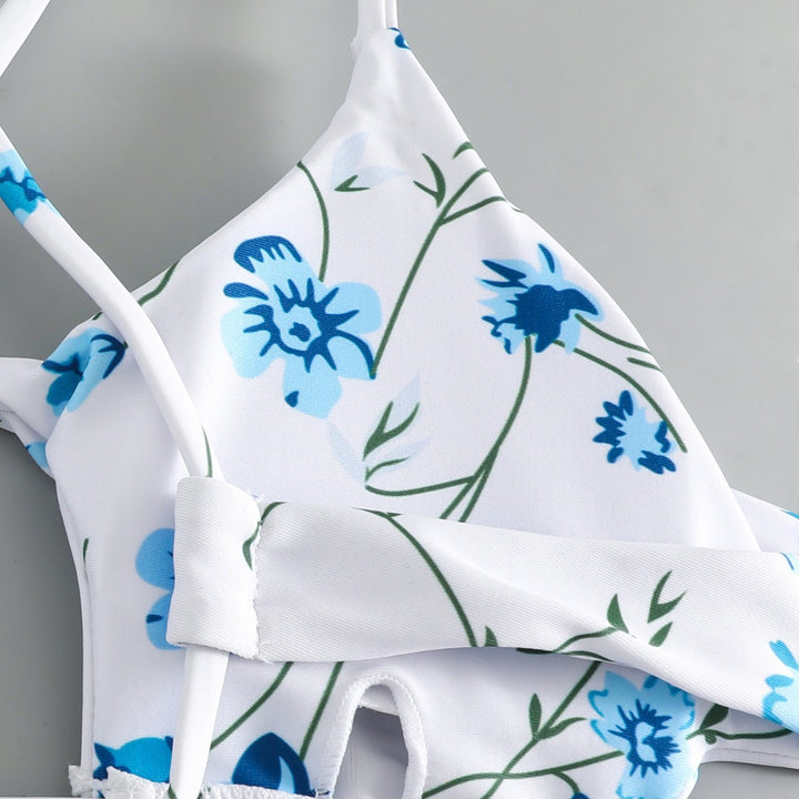 Dame bikini set med justerbara band och blommönstertryck Mirla-Eva Jonsson